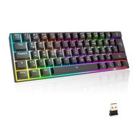 Empire Gaming - Neu 2025 - K246 Kabellose Gaming-Tastatur TKL 65% WiFi Wireless Typ-C - Mechanische MX-Red Switches(DE-QWERTZ) - für PC/PS4/PS5/Xbox - RGB 22 Effekte - 62 Tasten