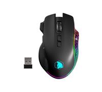 EMPIRE GAMING RF906 - Souris Gamer sans Fil 3 Modes - 2,4 GHz, BT, Filaire - 8 Boutons Programmables - Logiciel Inclus - 10000 DPI - RGB Personnalisable - Capteur 1000 Hz - PC/Mac (Noir)