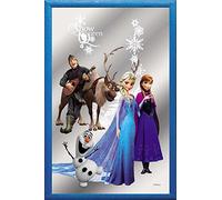 Empire Interactive Frozen-Snow Queen Group Miroir imprimé avec Cadre en Bois 20 x 30 cm
