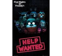 Empire Interactive Poster de jeu vidéo Five Nights at Freddy's Help Wanted 61 x 91,5 cm + 2 baguettes en plastique Noir 62 cm