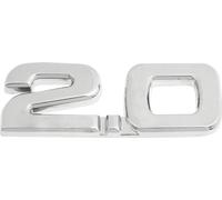 Empire Merchandising 2.0 en alliage pour voiture Emblème Badge 3D Décoration Argenté