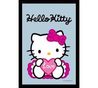 Empire Merchandising 537997 Miroir imprimé avec Cadre en Plastique façon Bois Hello Kitty Love 20 x 30 cm