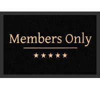 Empire Merchandising 623263 Paillasson Members Only, Taille 60 x 40 cm, Matière Polypropylène