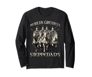 Empire Mongol Humour Motif Cavalier des Steppes Nomade de la Manche Longue