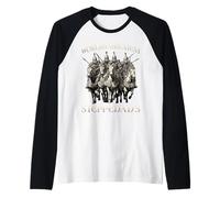 Empire Mongol Humour Motif Cavalier des Steppes Nomade de la Manche Raglan
