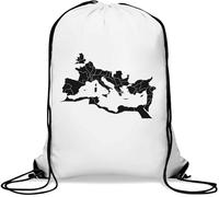 Empire of Rome Sac de gym décontracté avec cordon de serrage Blanc