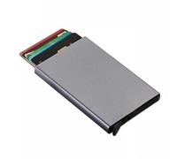 Empire - Porte-cartes, portefeuille pour homme, porte-cartes de crédit pour homme, blocage RFID/NFC, petit portefeuille, portefeuille minimaliste pour femme, gris mat, Gris mat, Taille unique