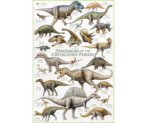 Empire Poster de Dinosaures du Crétacé + Accessoires Multicolore