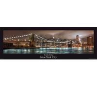 Empire Poster New York Pont de Brooklyn Photo HDR avec Accessoire