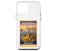 Empire Poster rétro New York City Statue de la Liberté Coque pour iPhone 12 Mini