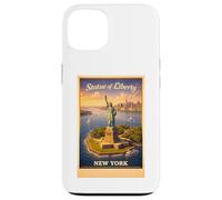 Empire Poster rétro New York City Statue de la Liberté Coque pour iPhone 13