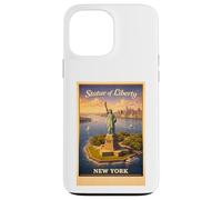 Empire Poster rétro New York City Statue de la Liberté Coque pour iPhone 13 Pro Max