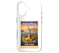 Empire Poster rétro New York City Statue de la Liberté Coque pour iPhone 17