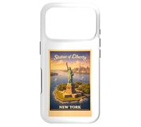 Empire Poster rétro New York City Statue de la Liberté Coque pour iPhone 17 Pro