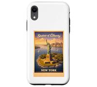 Empire Poster rétro New York City Statue de la Liberté Coque pour iPhone XR