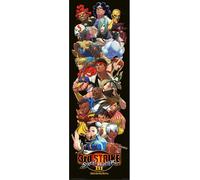 Empire Poster Street Fighter 3rd Strike 53 x 158 cm + 2 barres de poster en bois naturel 61 cm