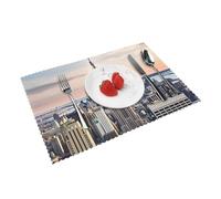 Empire State Building Lot de 4 sets de table (30,5 x 45,7 cm) résistants à l'huile et aux plis, sets de table décoratifs pour maison, cuisine, hôtel