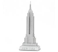 Empire State Building Statue de New York City Silver 23 cm NYC Statues Collection