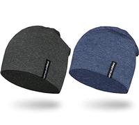 EMPIRELION Bonnet multifonction léger de 22,9 cm, protection solaire, pour la course à pied, pour homme et femme, Dark Grey Melange+Steel Blue Melange, Taille unique