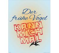 Empireposter 570178, 1 pièce, Motivationnel, Der frühe Vogel kann mich mal, Rectangle, Garçon/fille, Multicolore