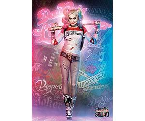 Empireposter 744760 Suicide Squad - Harley Quinn Stand - Impression Affiche Poster, Papier, Multicolore, 91,5 x 61 x 0,14 cm