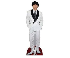 empireposter Bangtan Boys - BTS - V White Jacket Kim Tae-Hyung - Star VIP - Présentoir en carton Standy - 58 x 180 cm