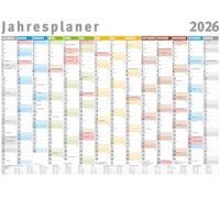 empireposter Planificateur annuel 2026 - Calendrier mural - Poster géant XXL - Dimensions 140 x 100 cm