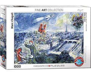 empireposter Vue de Paris de Marc Chagall Puzzle 1000 pièces 68 x 48 cm