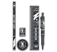 empireposter Wednesday Uniform Ensemble de papeterie avec stylos, règle, gomme