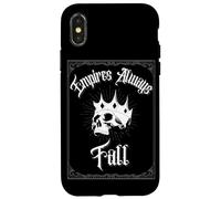 Empires Always Crâne de roi Renaissance Résistance à la chute Coque pour iPhone X/XS