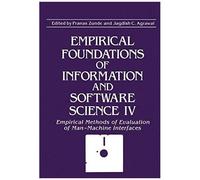 Empirical Foundations Of Information And Software Science Iv