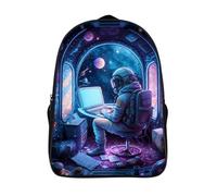 Emploi 3D Sac À Dos Élégant Imperméable École Sacs 2 Compartiment Astronaute Sac À Dos 3D Imprimé-16,Fille Garçons Pour L'école Les Voyages Les Affaires