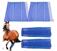 Emploi des jambes de mouche équestre - manches stables réutilisables, boucliers d'été légers | 4 bottes de mouche à cheval, barrière de ravageur confortable, ajustement parfait pour l'extérieur, le se