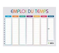 Exacompta Emploi du temps 34510E Multicolore 29,5 x 22 cm du lundi au dimanche de 8h à 19h