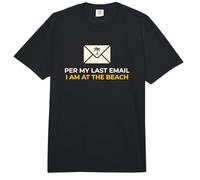 Employé de Bureau Selon Mon dernier e-Mail Je suis à la Plage Vacances Comfort Colors Adult Heavyweight T-Shirt