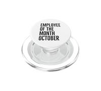 Employé du Mois Octobre Hard Work Boss Co Worker PopSockets PopGrip pour MagSafe