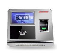 Employé la machine de session faciale empreintes digitales mot de passe sur le salaire de l'enregistreur DC 12 V attention reconnaissance du contrôle du temps des employés