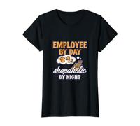 Employé par Jour Shopaholic by Night Cashier Humour T-Shirt