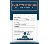 Employee Disciplinary Action Forms Book: Employee Warning Notice Form | Workplace Violation Doc To Record Workers Behaviors | Employee Counseling Sheets