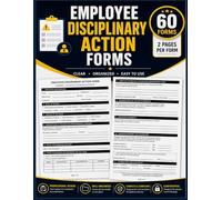 Employee Disciplinary Action Forms: Staff Warning Misconduct Notice to Record Disciplines. Write Up Doc