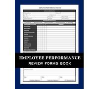 Employee Performance Review Forms: Employee Evaluation & Performance Appraisal Record Book | HR Review Forms for Managers, Supervisors, Small ... | Simple Staff Evaluation Forms Journal