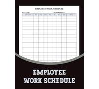 Employee Work Schedule: Organize employee shifts, hours, and days for efficient workforce management.
