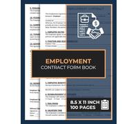 Employment Contract Form Book: Job Agreement Form Between Employer and Employee | 50 Forms