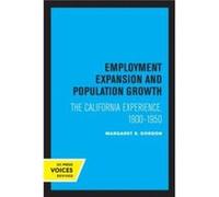 Employment Expansion and Population Growth by Margaret S. Gordon Paperback Book Margaret S. Gordon (Auteur)