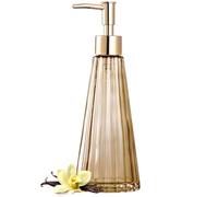 EMPO Distributeur de Savon Vintage élégant en Verre - Distributeur de Savon Liquide/désinfectant/shampooing avec Pompe - Style Rustique - Décoration de Maison de Campagne - Accessoires