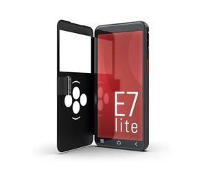 Emporia Étui Smartcover pour Smart.6lite, .7lite, .7mini, ME.7, Étui de Protection à Rabat avec Touches de sélection Rapide, Similicuir, Design Premium, Noir