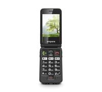Emporia Joy-LTE Téléphone Portable pour Seniors 2G, à Rabat, sans contrat, avec Bouton d'appel d'urgence, écran de 2,8", Rouge