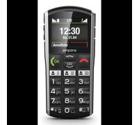 Emporia SIMPLICITY-LTE : Téléphone Senior 4G, Ecran 2" 220x176, 64MB RAM, Bluetooth 5.0, Radio FM, Batterie 1200mAh, IP54, Noir/Argent