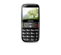 Emporia Téléphone Portable sénior 4G Volte| Portable à clapet sans Forfait | Téléphone Mobile avec Bouton d'appel d'urgence | Écran de 2,3 Pouces | Noir