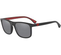 Emporio Armani 0ea4129 Lunettes de Soleil, Matte Black/Grey, One Size Mixte
